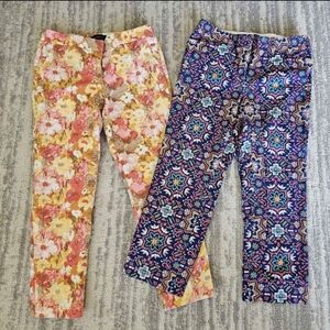 Talbots and Lands End colorfull pants